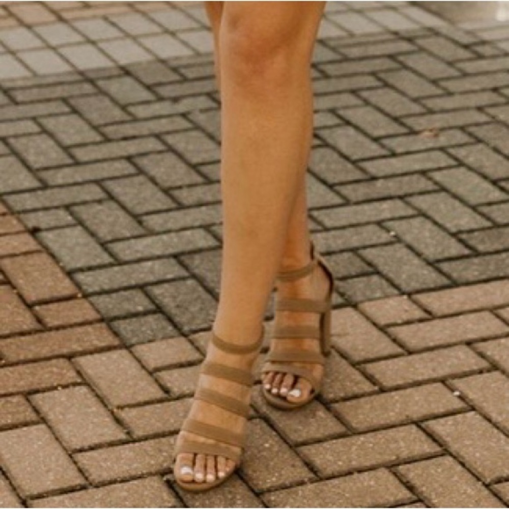 Tan Strappy Heel